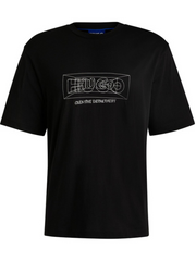 HUGO BOSS Letter T-shirt - Casual, Fashionable, Classic Short Sleeve