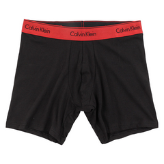 Calvin Klein Men's Elastic Cotton Signature Belt Mid-Length Flared Underwear NB2930