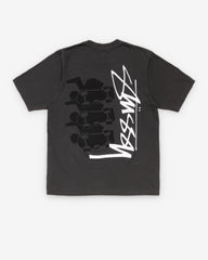 Stüssy - Men's Skate Stack Pig. Dyed Tee - (Faded Black)