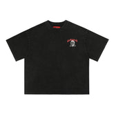 GODSPEED Gothic Skull Back Graphic T-Shirt