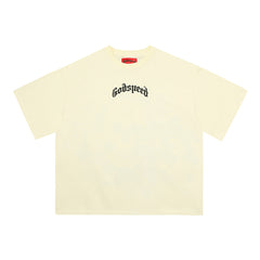 GODSPEED Vintage Skull & Rose Graphic T-Shirt