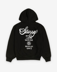 Stüssy - World Tour Zip Hood - (Black)