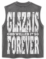 GLAZA GOD Nave – Heavyweight Acid Wash Sleeveless Tee