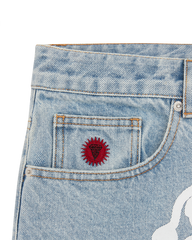 Running Dog Denim Shorts