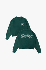 Signature Knit Sweater Forest Green