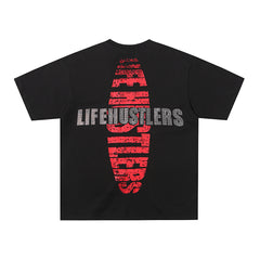 Life Hustlers Jesus King Vintage Religious Graphic Tee