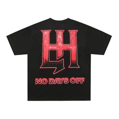 Life Hustlers Red Angel Vintage Graphic Streetwear Tee
