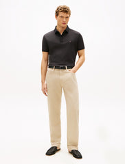 Regular Pique Jacquard Collar Polo Shirt