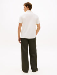 Regular Pique Jacquard Collar Polo Shirt