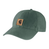 Carhartt washed and distressed American baseball cap---Moss Green