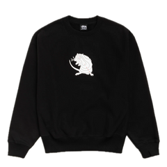 Stussy Long Range Crewneck - Black