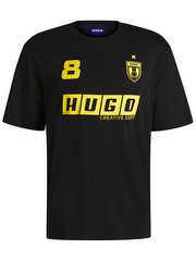 HUGO BOSS Short-sleeved T-shirt for Sport and Leisure, Loose-Fitting, Half Sleeve