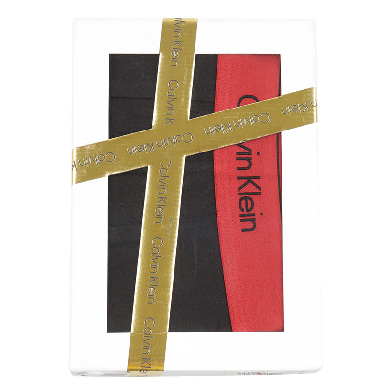 Calvin Klein Men's Elastic Cotton Signature Belt Mid-Length Flared Underwear NB2930