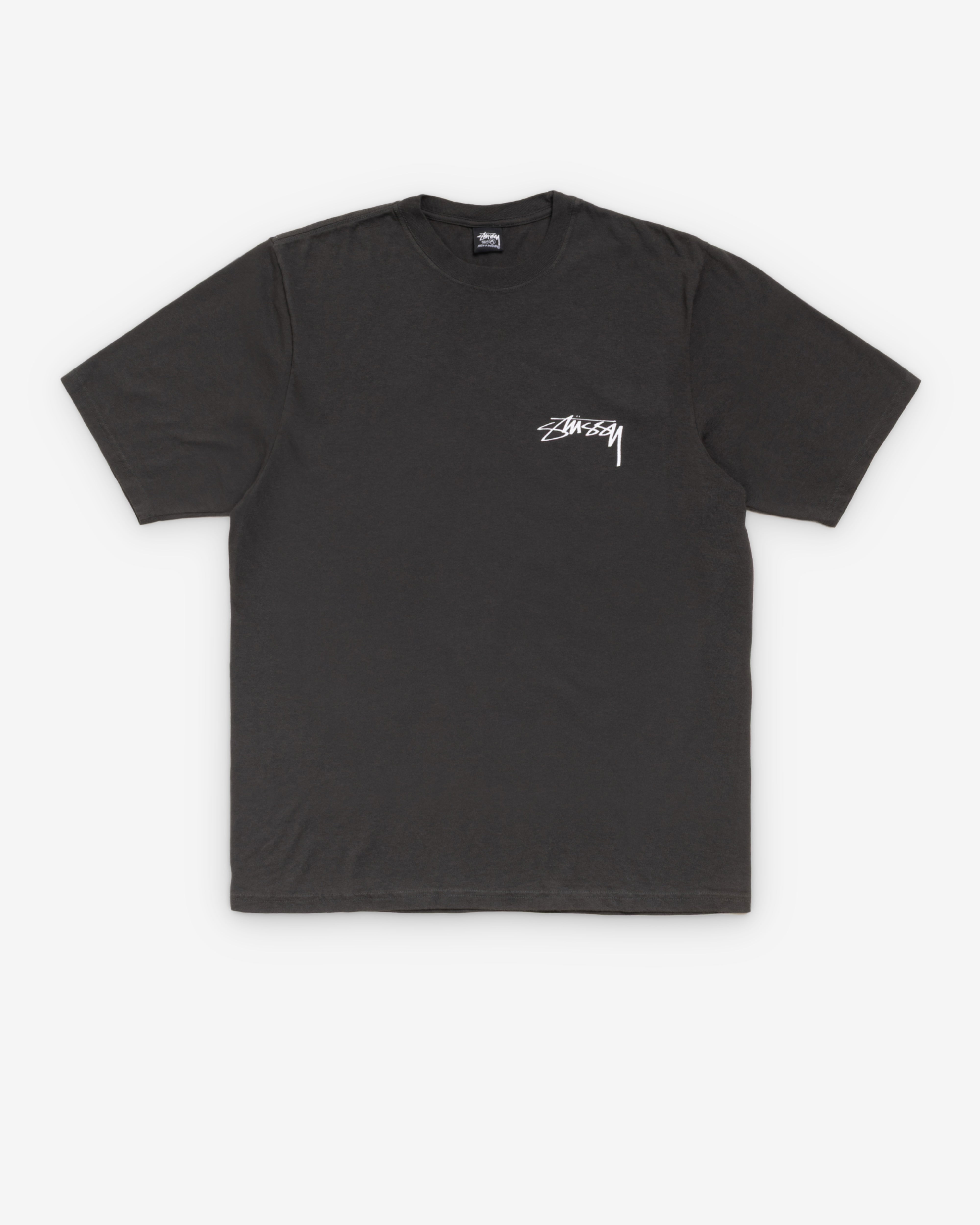 Stüssy - Men's Skate Stack Pig. Dyed Tee - (Faded Black)