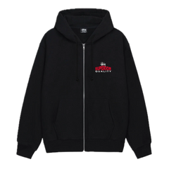 Stussy Superior Quality Zip Hoodie - Black