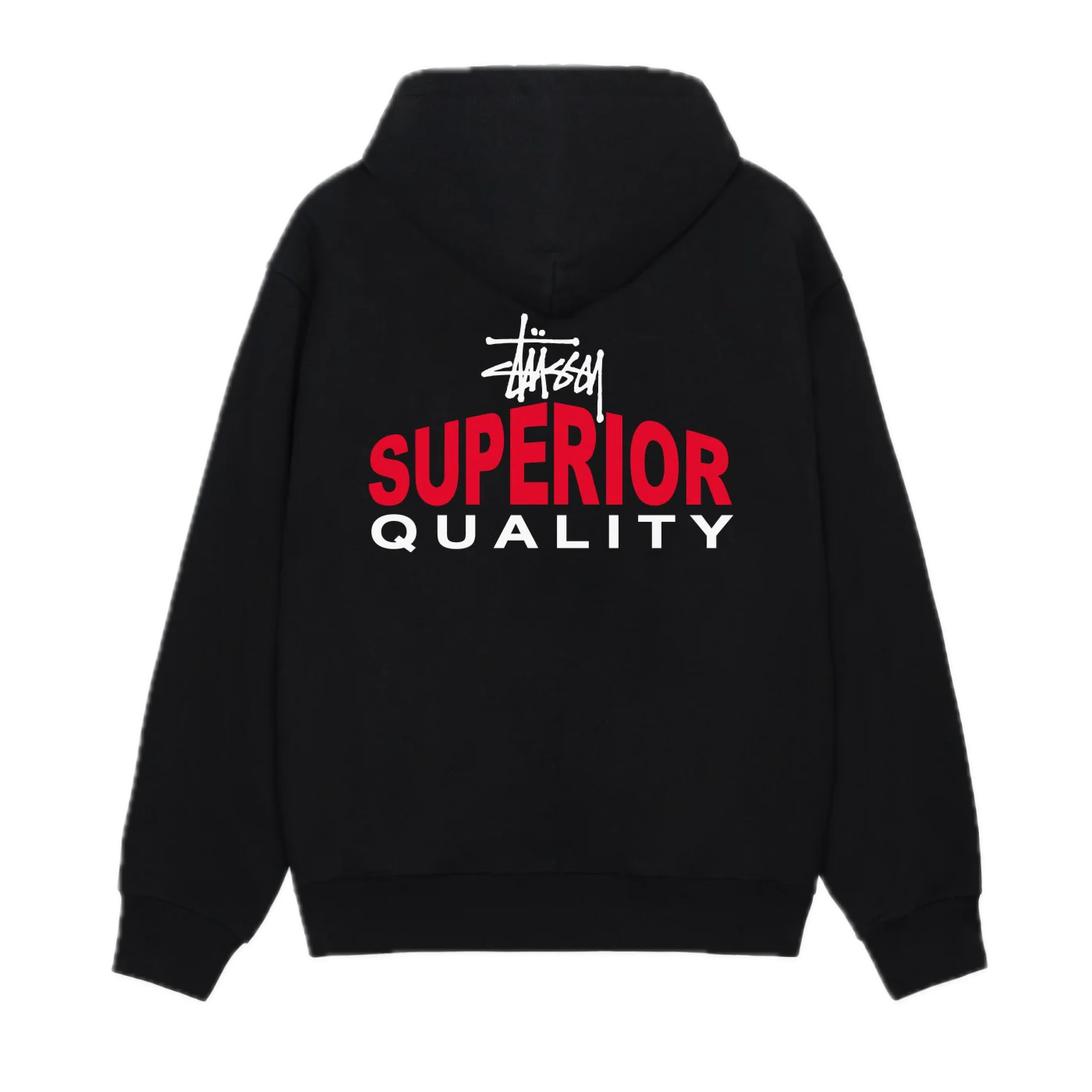 Stussy Superior Quality Zip Hoodie - Black