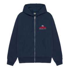 Stussy Superior Quality Zip Hoodie - Navy
