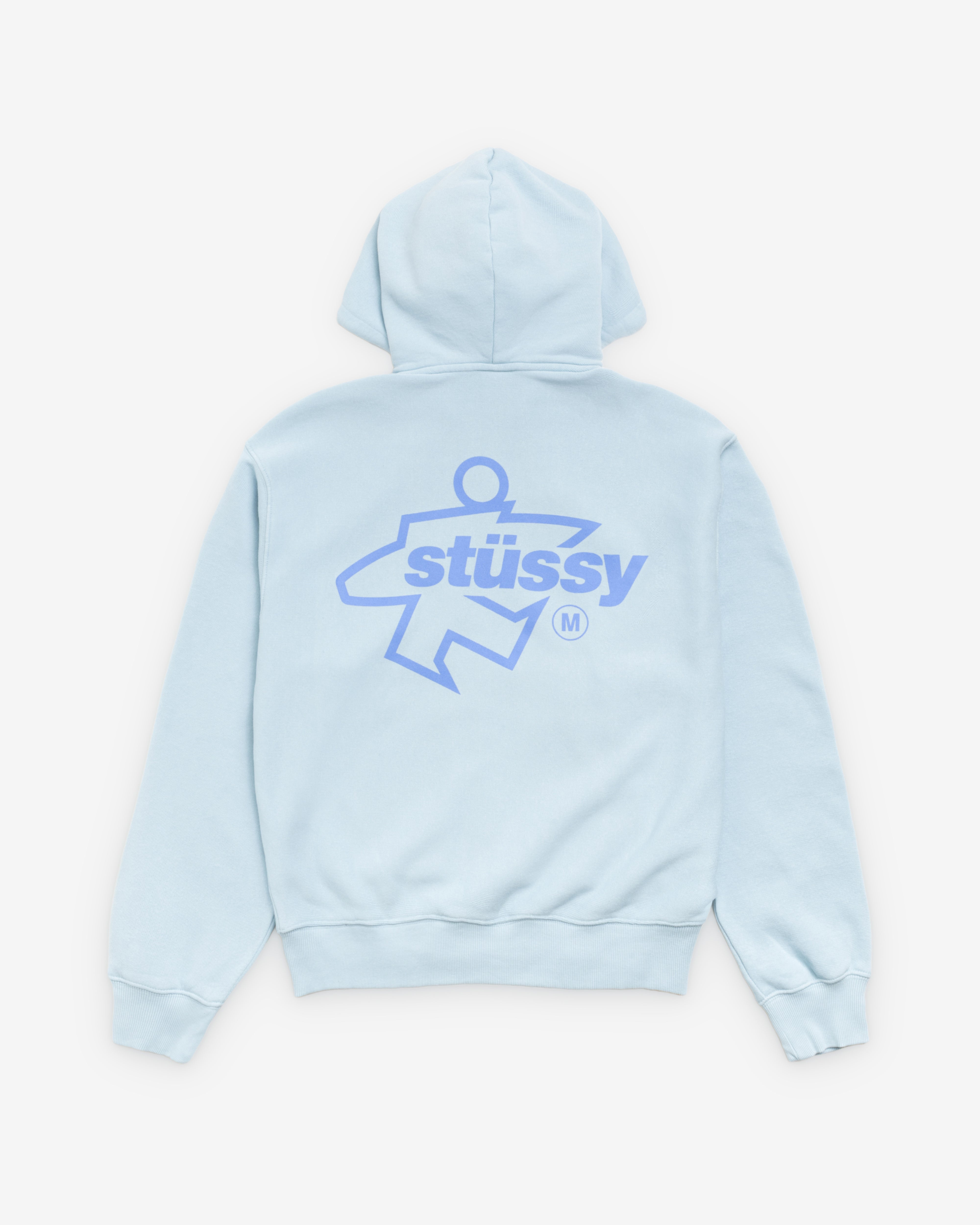 Stüssy - Men's Surf Size Garment Dyed Zip Hood - (Sky Blue)