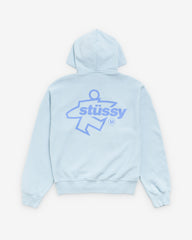 Stüssy - Men's Surf Size Garment Dyed Zip Hood - (Sky Blue)
