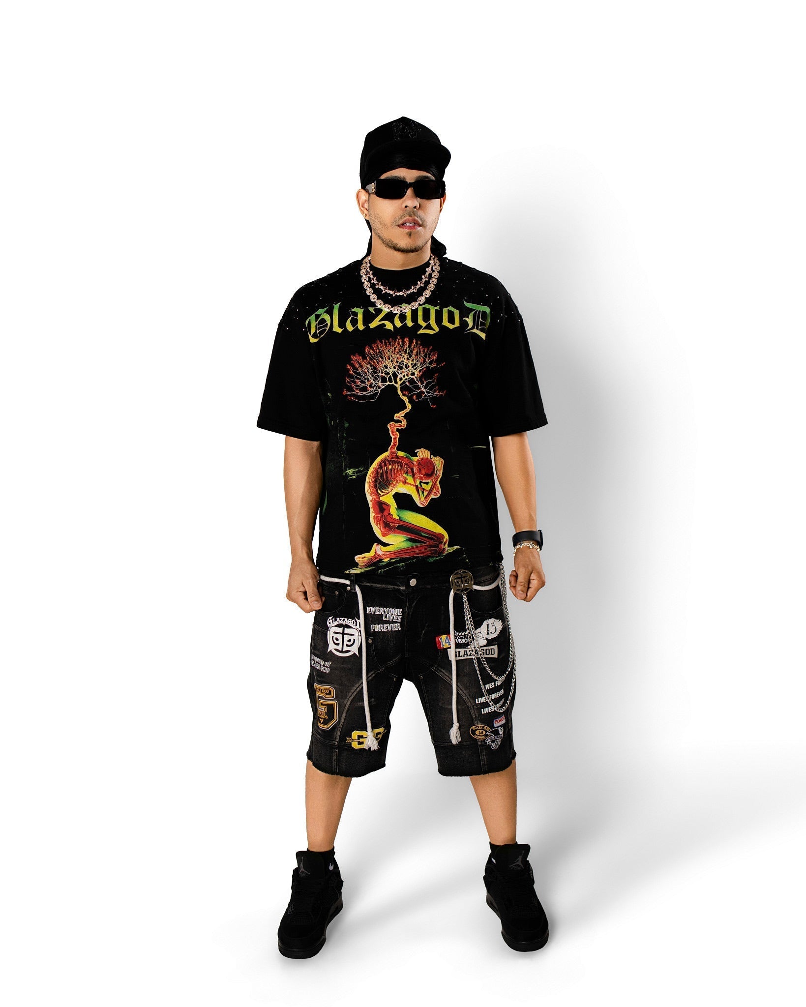 GLAZA GOD Growth - Heavyweight Terry Oversized Tee