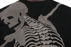 GODSPEED Full Back Skeleton Graphic Varsity Jacket