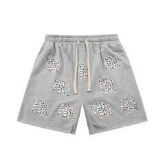 MIXED EMOTION Script Graphic Casual Shorts