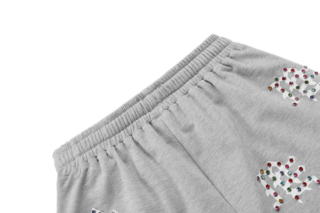 MIXED EMOTION Script Graphic Casual Shorts