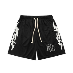 MIXED EMOTION Wing Graphic Relaxed Shorts