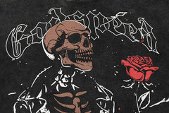 GODSPEED Vintage Motorcycle Skull T-Shirt