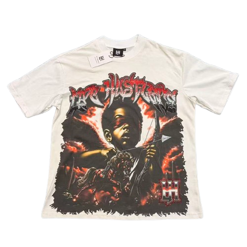 Life Hustlers Red Flame Skull Tee