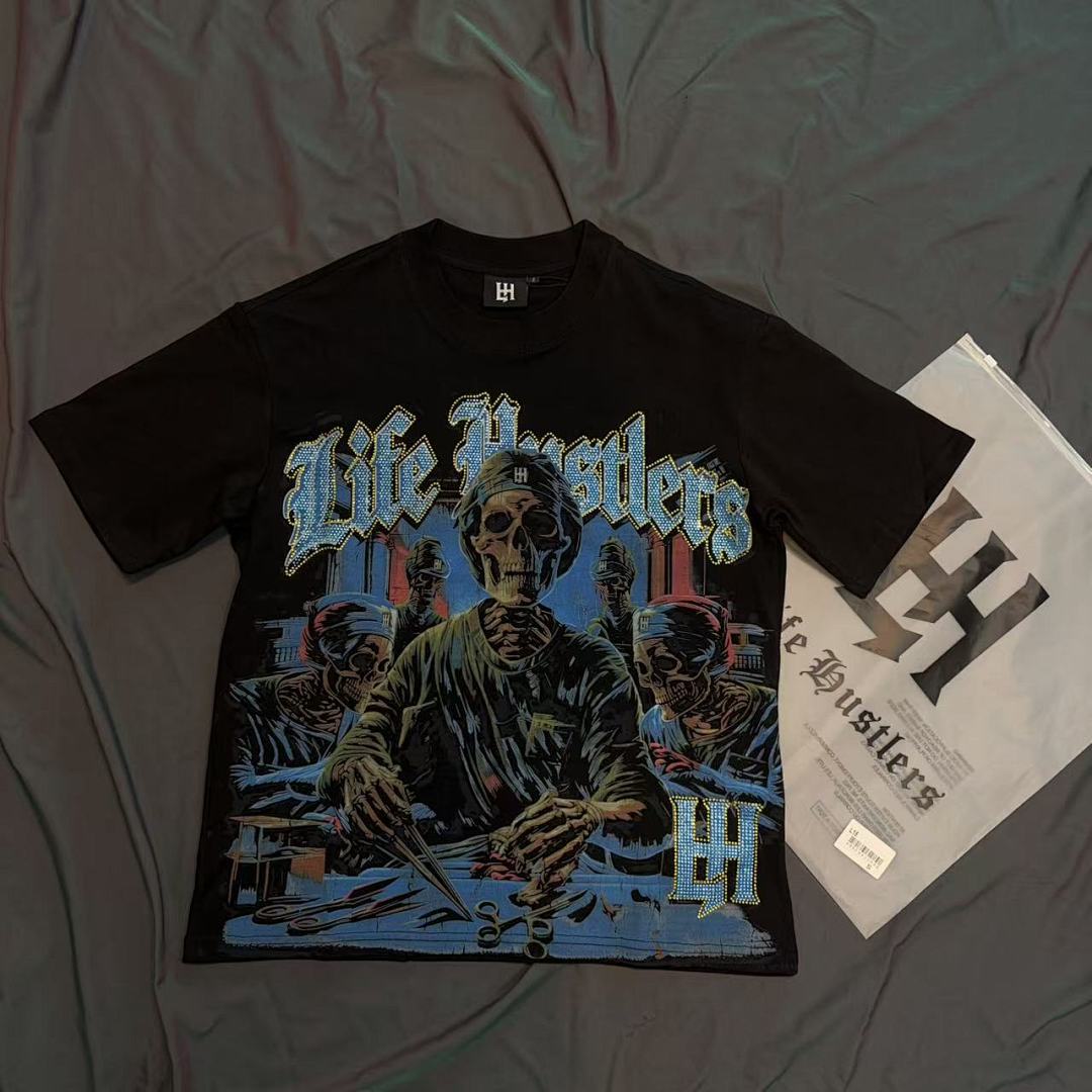 Life Hustlers Blue Rider Graphic Tee