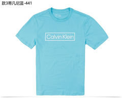 Calvin Klein Letter Logo Daily Casual Round-neck Short-Sleeve T-shirt