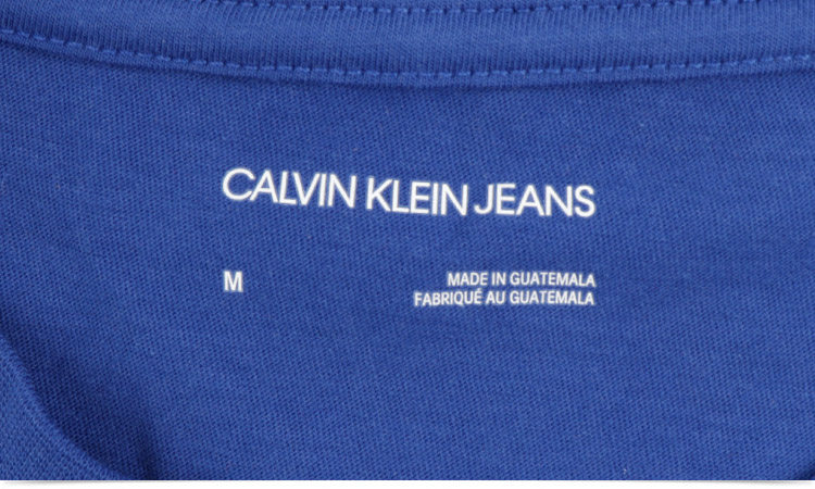 Calvin Klein Classic Lettered Large-Sized T-Shirt