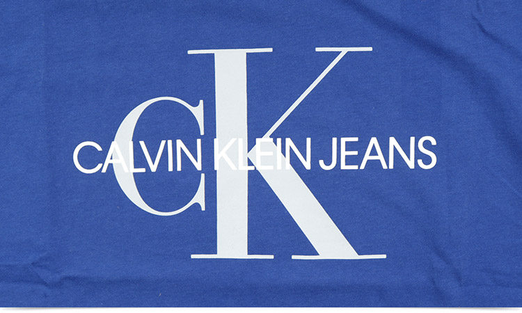 Calvin Klein Classic Lettered Large-Sized T-Shirt