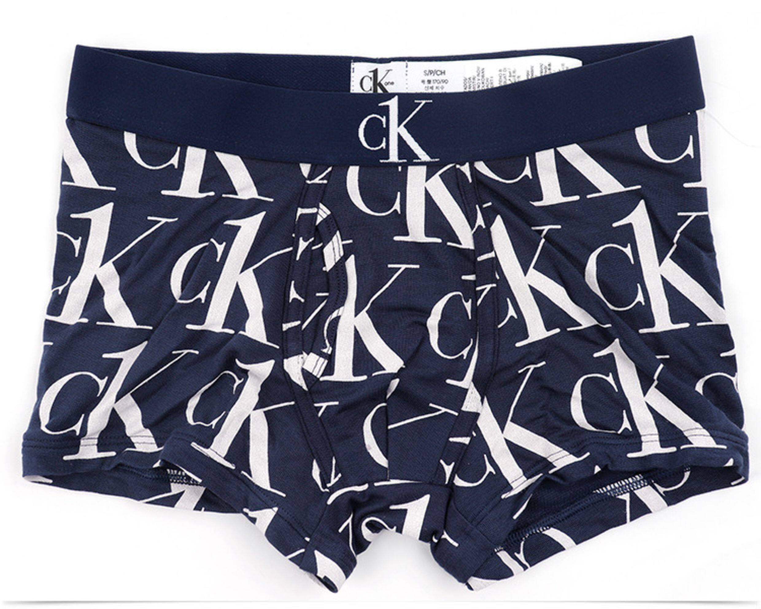 Calvin Klein One Men's Elastic Modal Low-Waist Four-Side Flat-Curved Underwear NB2990