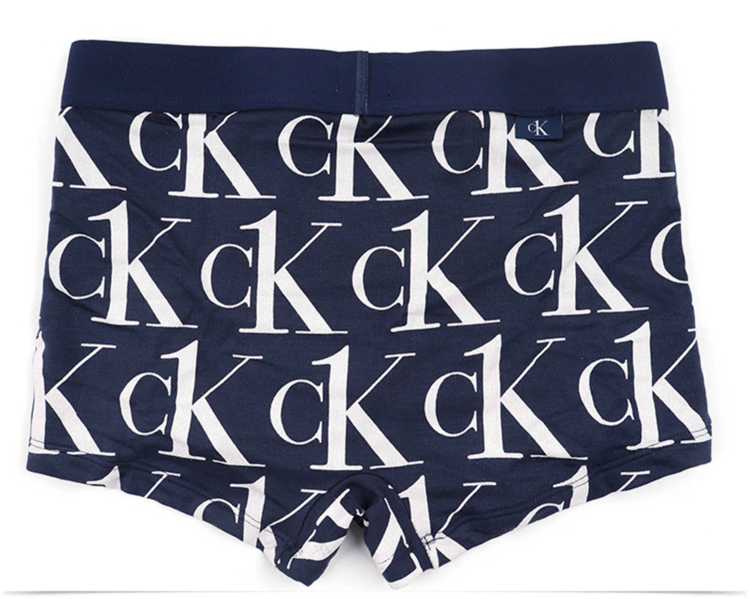 Calvin Klein One Men's Elastic Modal Low-Waist Four-Side Flat-Curved Underwear NB2990