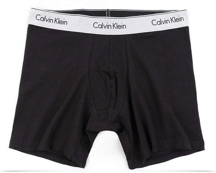 Calvin Klein Men's Elastic Cotton Signature Belt Mid-Length Flared Underwear NB2930