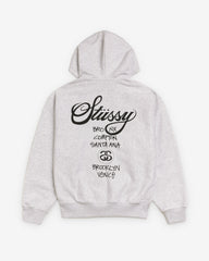 Stüssy - World Tour Zip Hood - (Ash Heather)