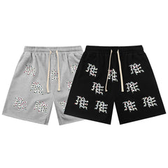 MIXED EMOTION Script Graphic Casual Shorts