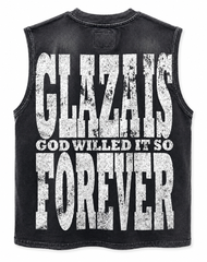GLAZA GOD Alien – Heavyweight Acid Wash Sleeveless Tee