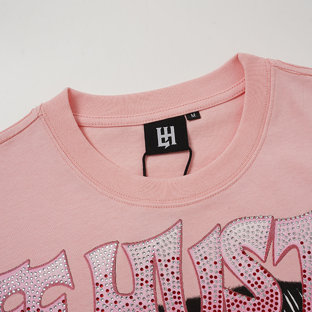 Life Hustlers Crying Angel Vintage Graphic Oversized Streetwear Tee