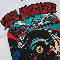 Life Hustlers Racing Machine Vintage Graphic Streetwear Tee