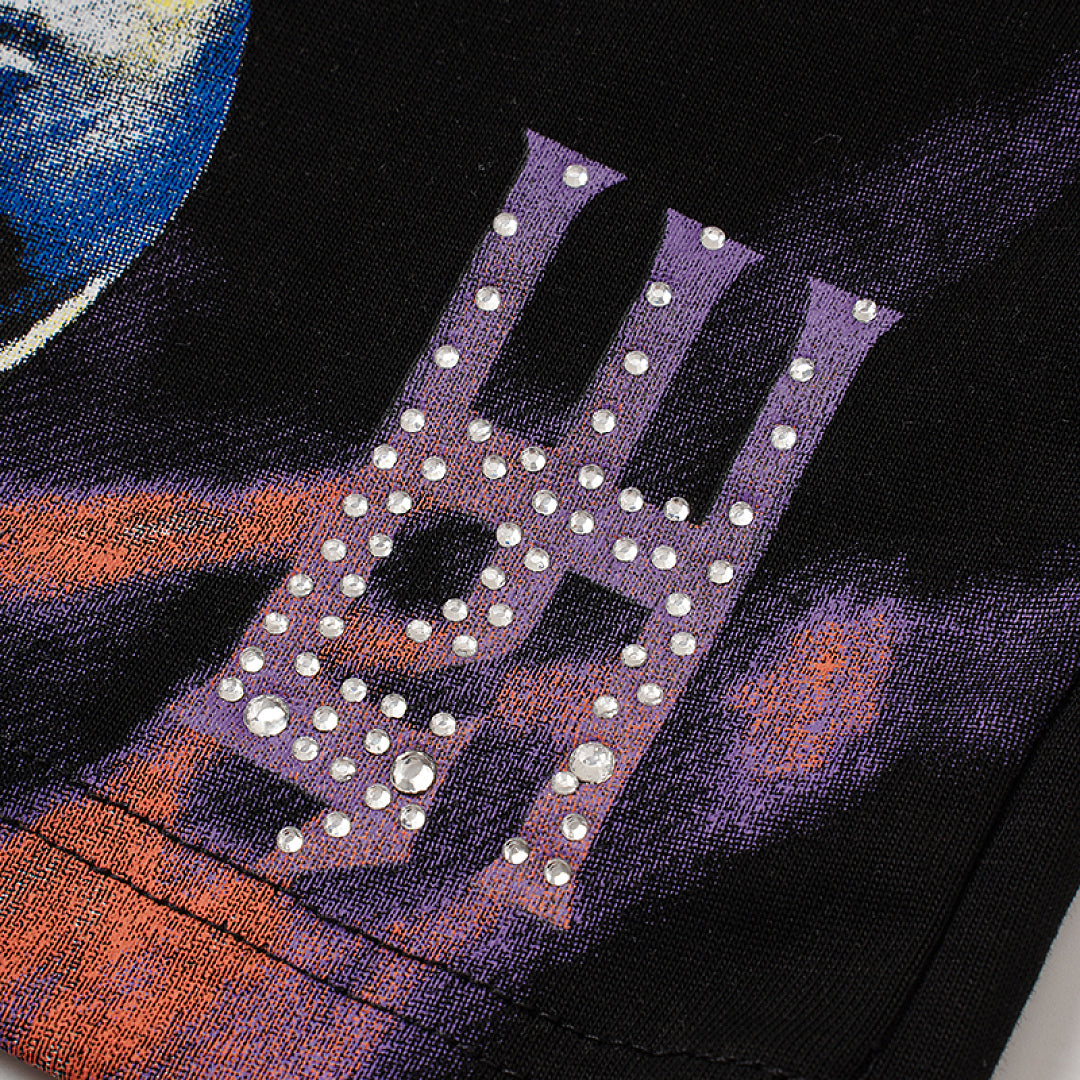 Life Hustlers Purple Moon Girl Vintage Graphic Oversized Tee