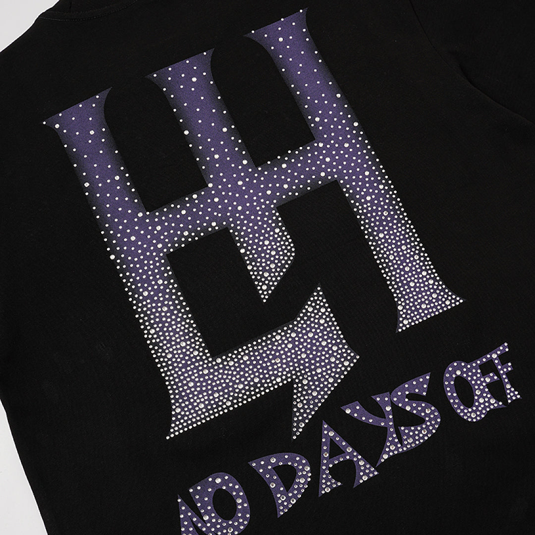 Life Hustlers Purple Moon Girl Vintage Graphic Oversized Tee