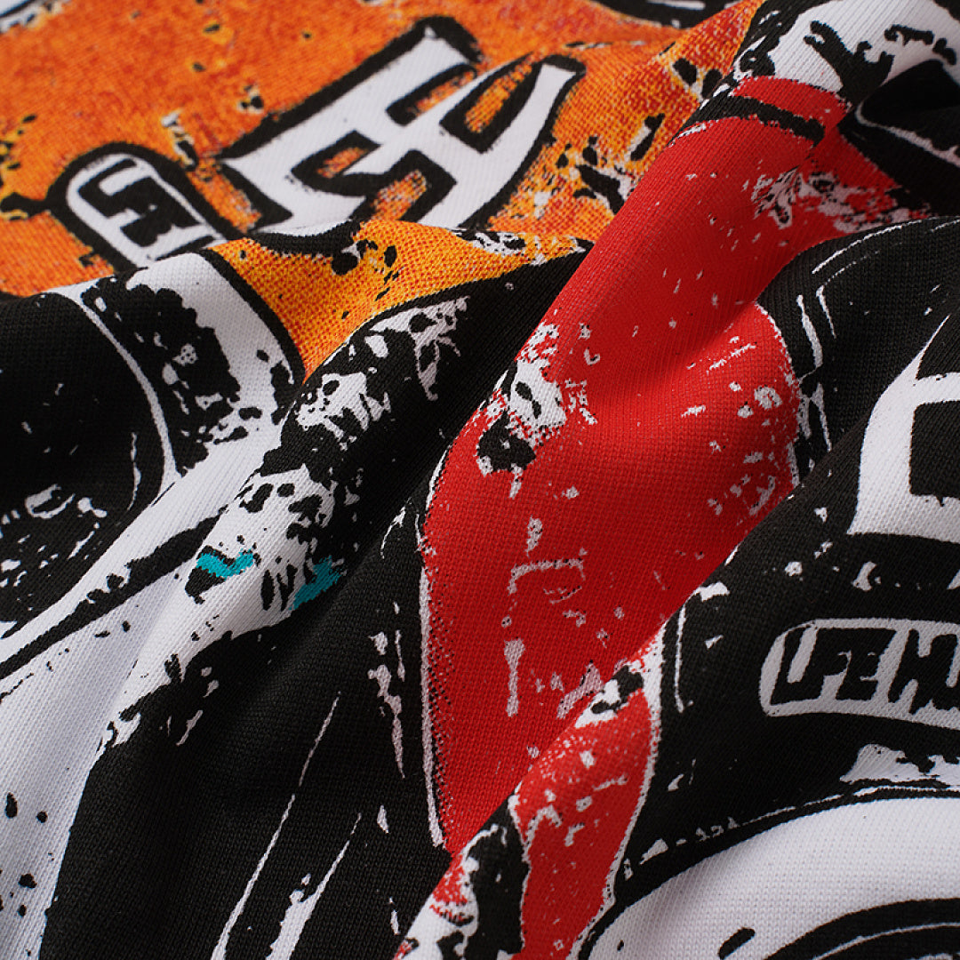 Life Hustlers Racing Machine Vintage Graphic Streetwear Tee