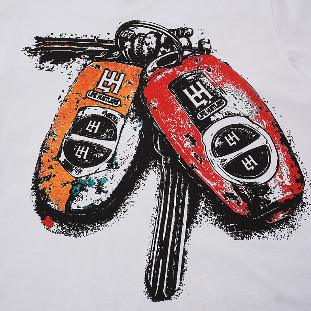 Life Hustlers Racing Machine Vintage Graphic Streetwear Tee