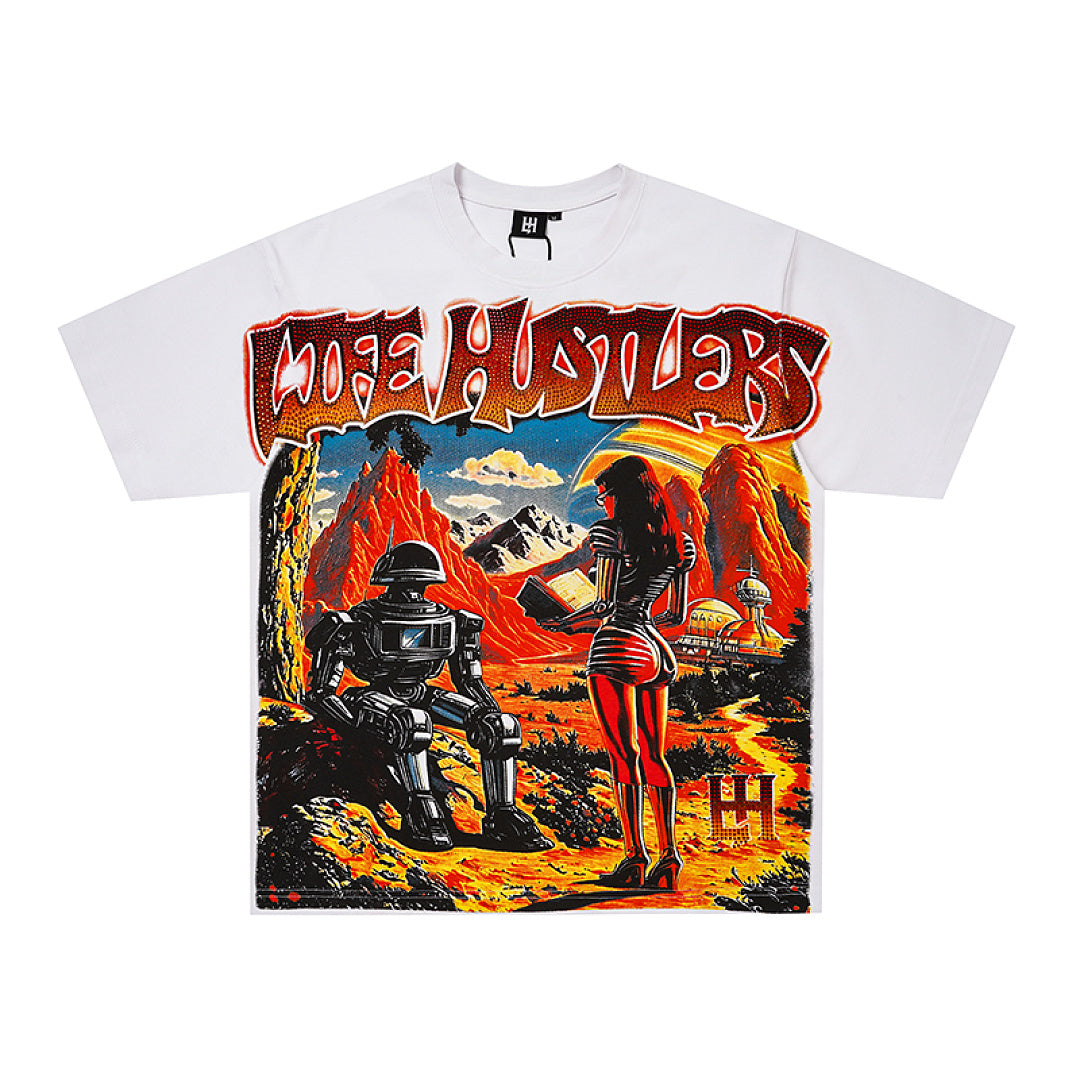 Life Hustlers Vintage Desert Graphic Oversized Streetwear Tee