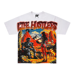 Life Hustlers Vintage Desert Graphic Oversized Streetwear Tee