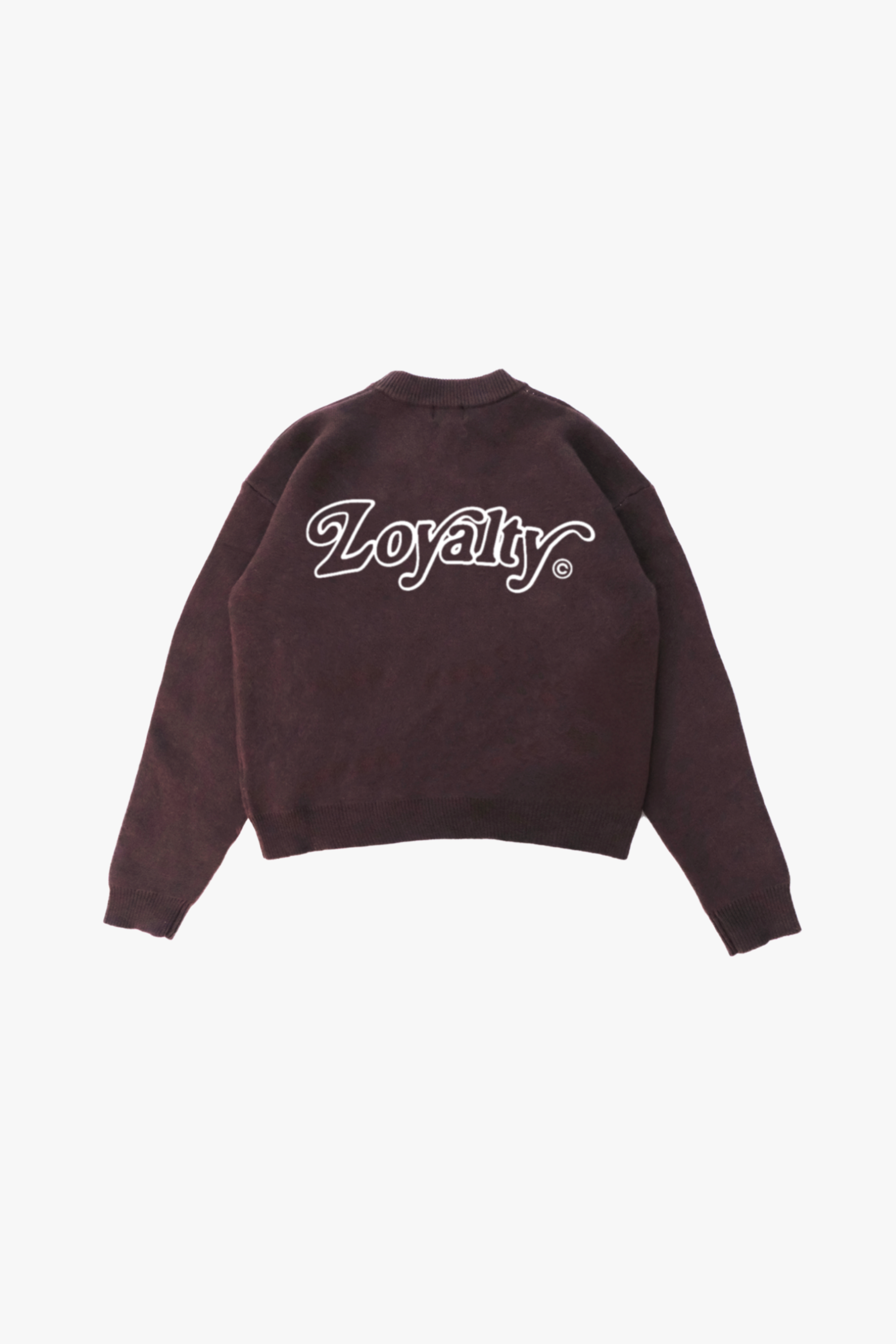 Signature Knit Sweater Mocha Brown