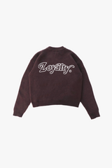 Signature Knit Sweater Mocha Brown